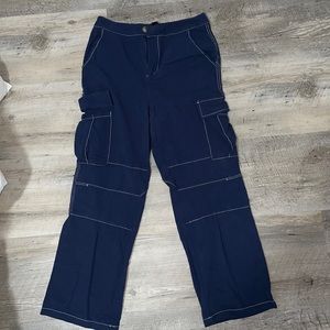 High waist shein flap pocket straight jeans size S